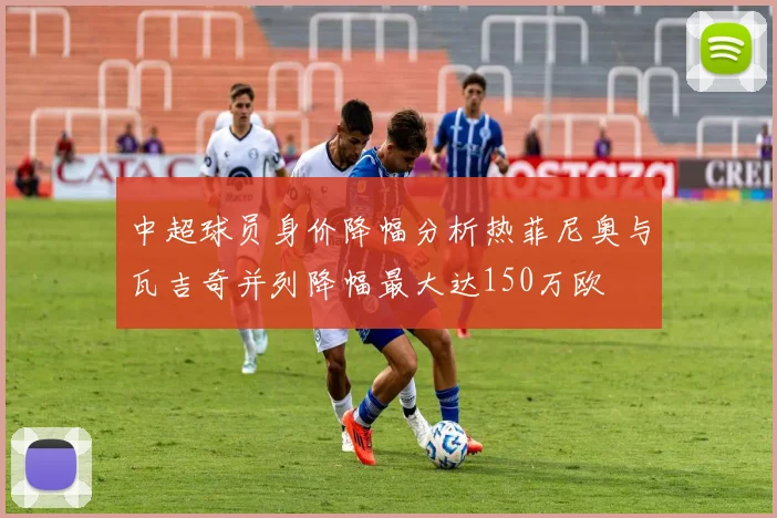 中超球员身价降幅分析热菲尼奥与瓦吉奇并列降幅最大达150万欧