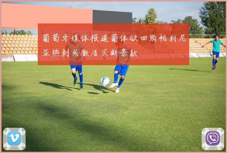 葡萄牙媒体报道葡体欲回购帕利尼亚热刺或激活买断条款